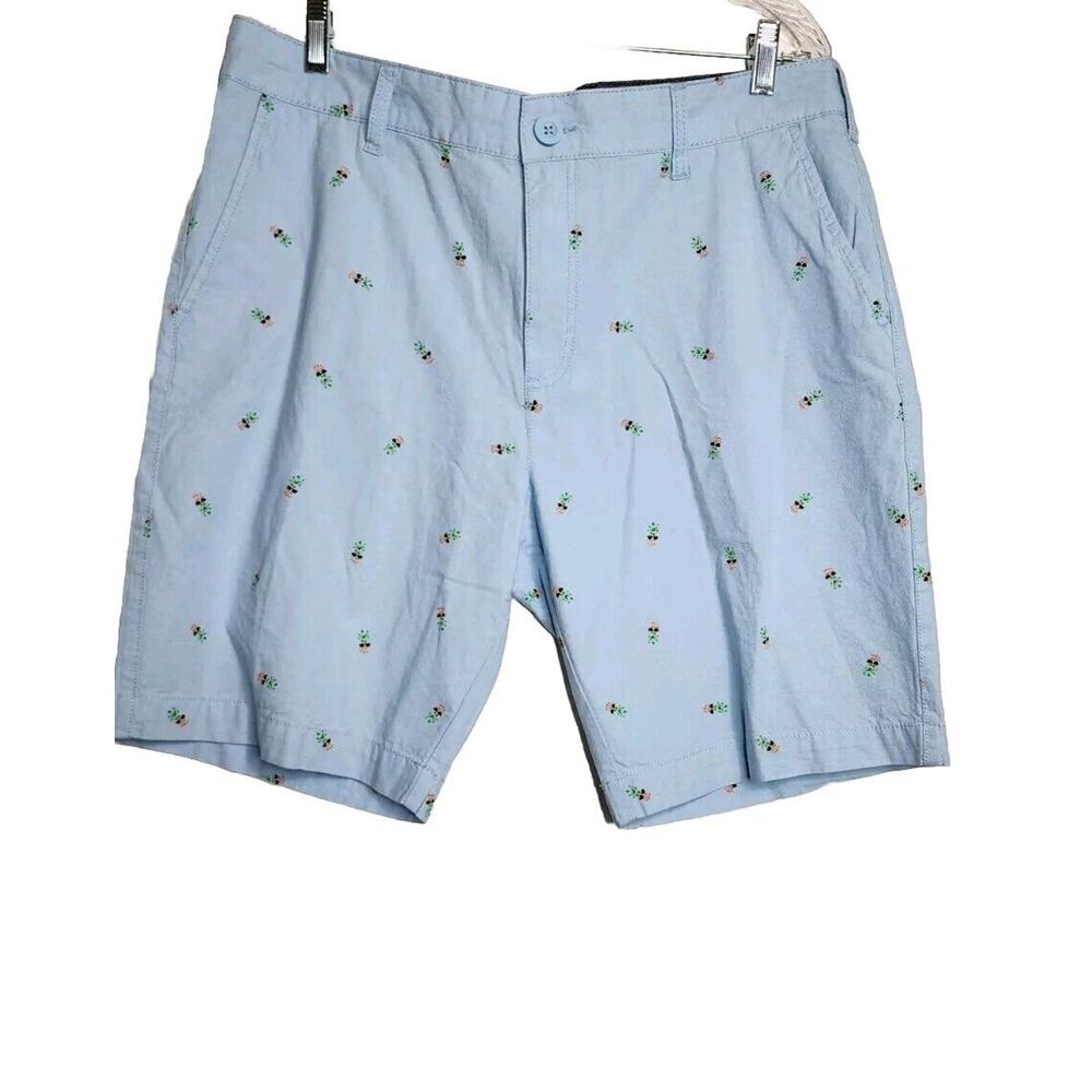 Retrofit Shorts Light Blue With Designs Size 36 Mens Excellent Condition